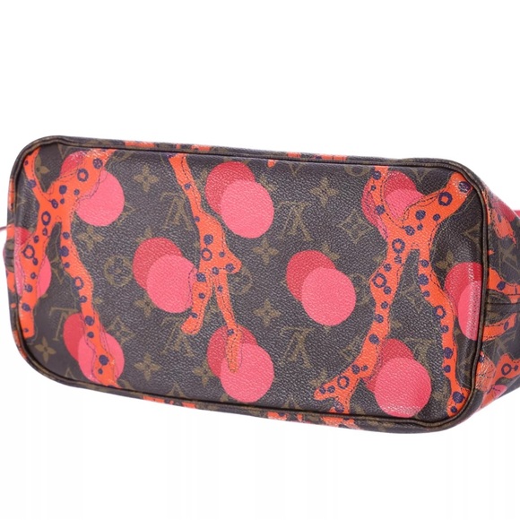 Louis Vuitton Monogram La Mage Neverfull MM Tote Bag M41603 LV Brown Red Pink - Picture 10 of 14